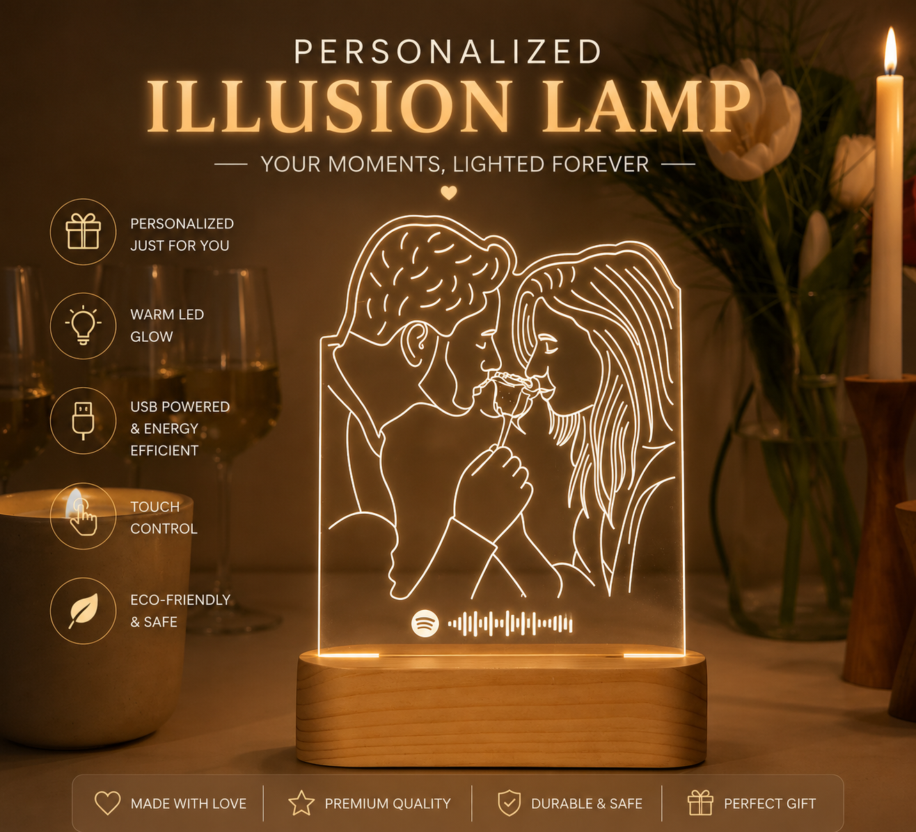 Personalised Illusion Lamp