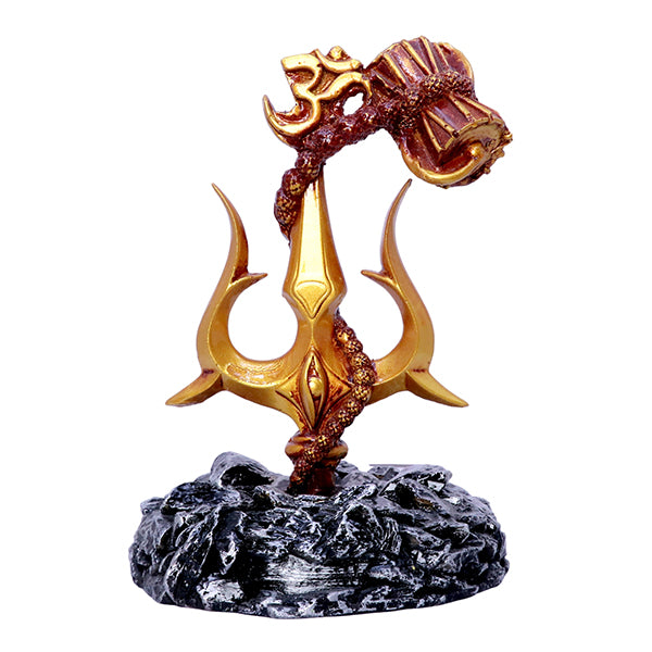 Lord Shiva Trishul With Damru Car Dashboard