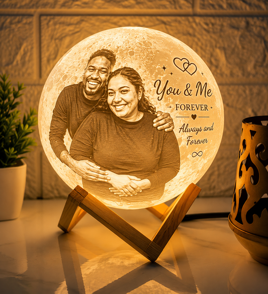 Personalized 3D single Moonlamp