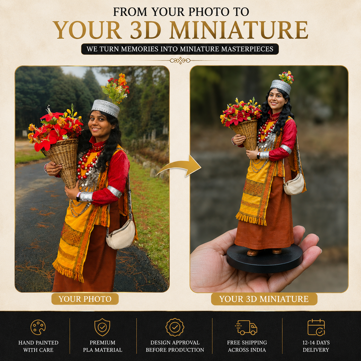 Personalized Solo 3D Miniature