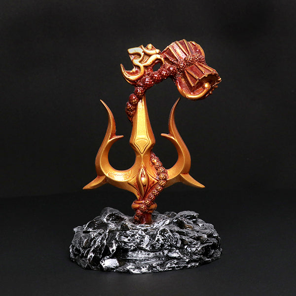 Lord Shiva Trishul With Damru Car Dashboard