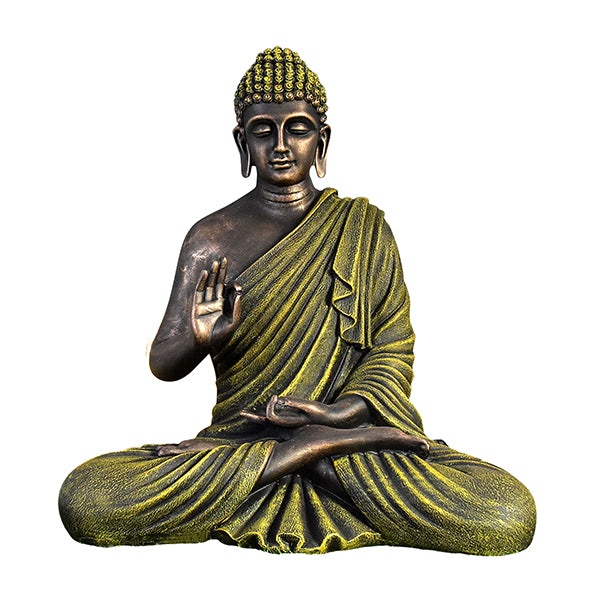 Premium Meditating Buddha Statue  15 inch for Home Decor | Elegant Lord Buddha Showpiece for Living Room & Office
